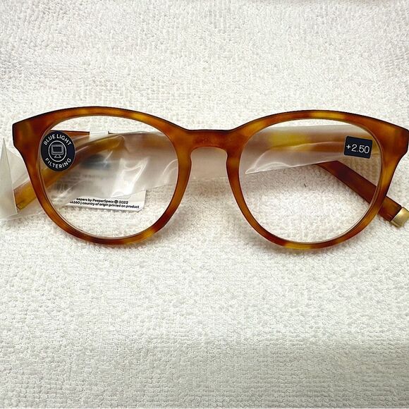Anthropologie Peepers Reading Glasses  Canyon Blue Light Blocking 2.50 • NEW • - Picture 9 of 14